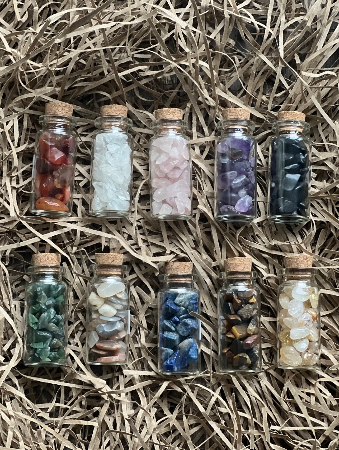 10 Jars Of Crystal Chips