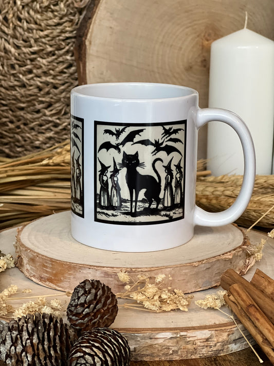 Witches And Cat Mug
