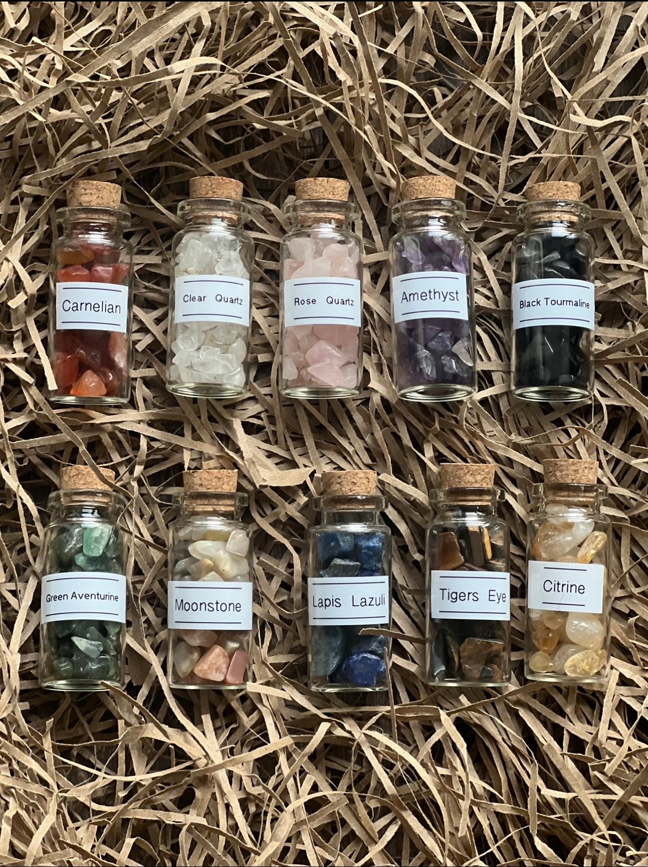 10 Jars Of Crystal Chips