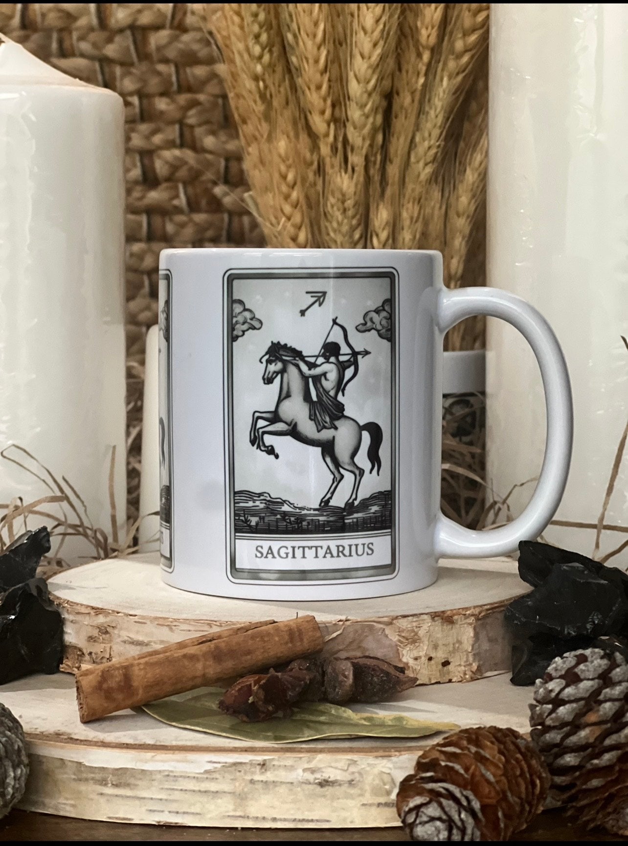 Fire Star Signs Tarot Card Mugs