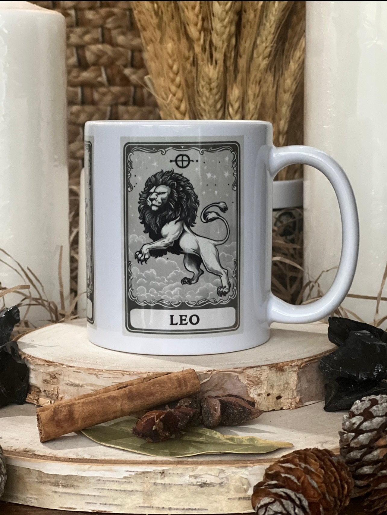 Fire Star Signs Tarot Card Mugs
