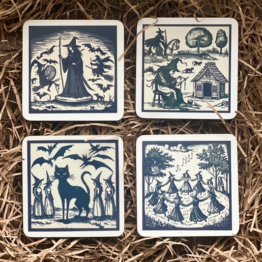 Witchy Coasters Set 4